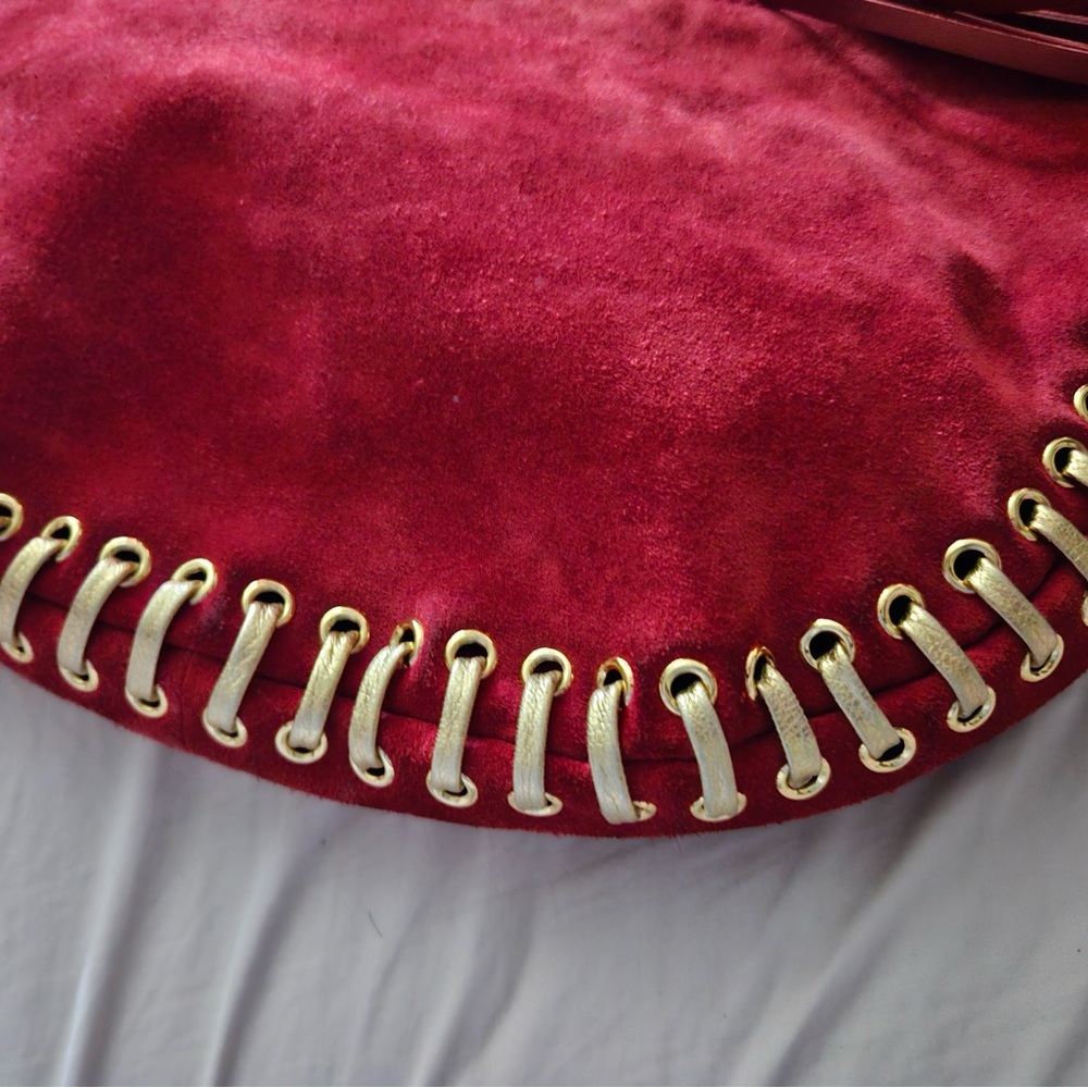 Michael Kors red suede leather purse! - Picture 7 of 15